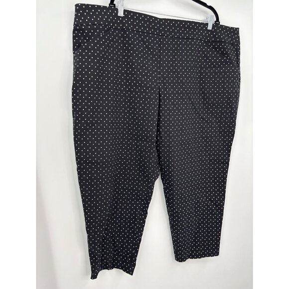 Just My Size Polka Dot Capri Stretch Black White 4XP (26W) NWOT - Picture 2 of 5